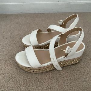 White sandals